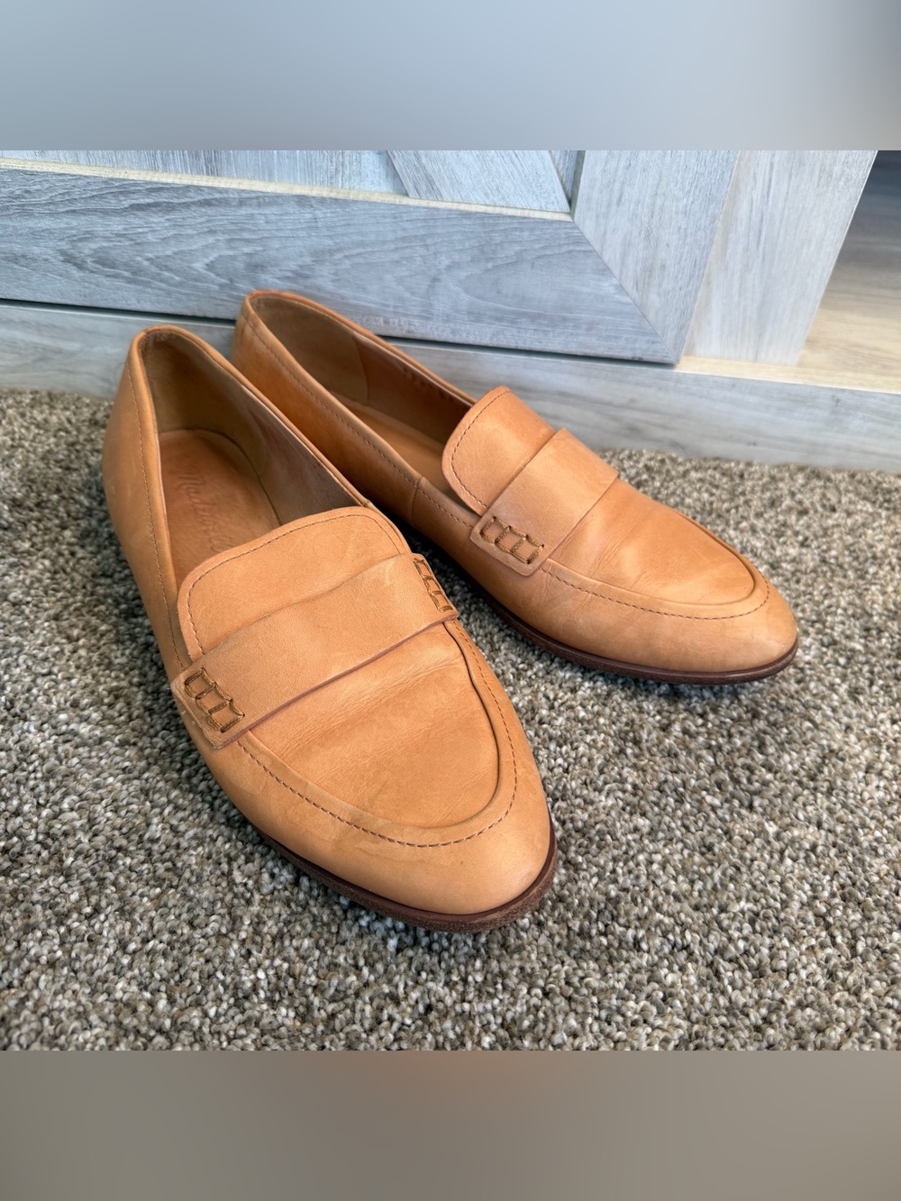 Madewell Alex Loafer in Leather Fusty Clay 7.5